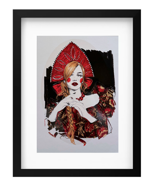 RED NECKLACE • print