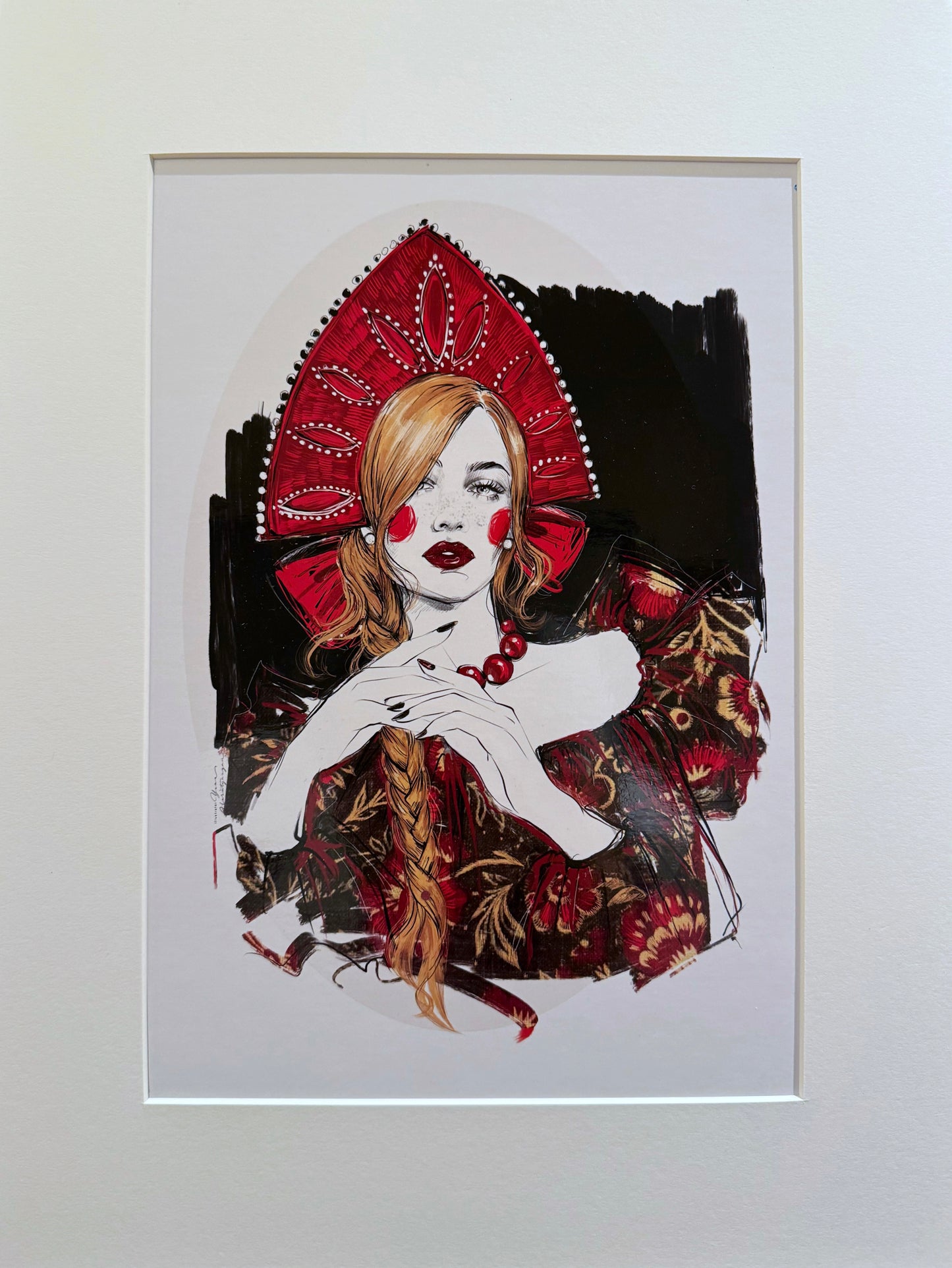 RED NECKLACE • print