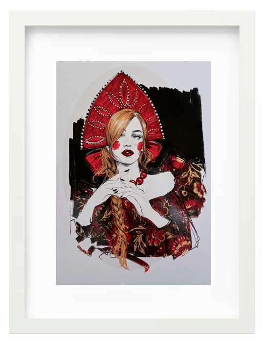 RED NECKLACE • print