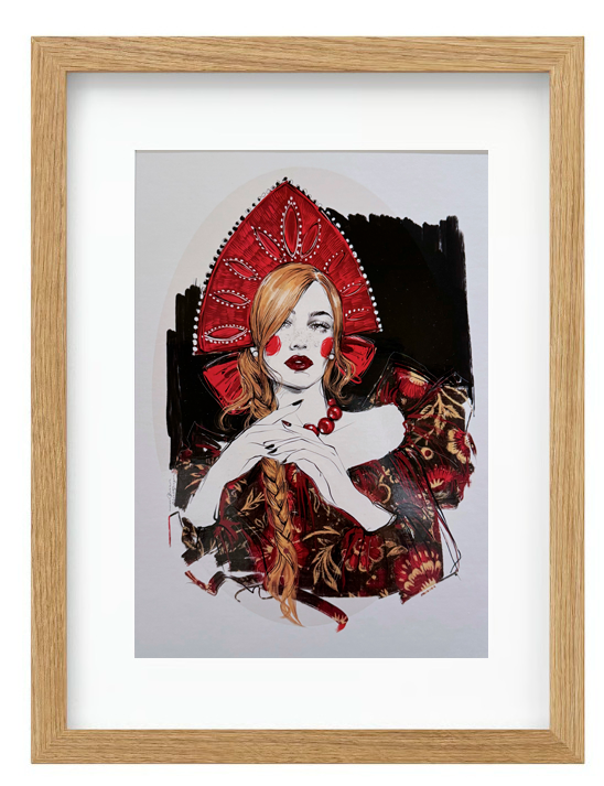 RED NECKLACE • print